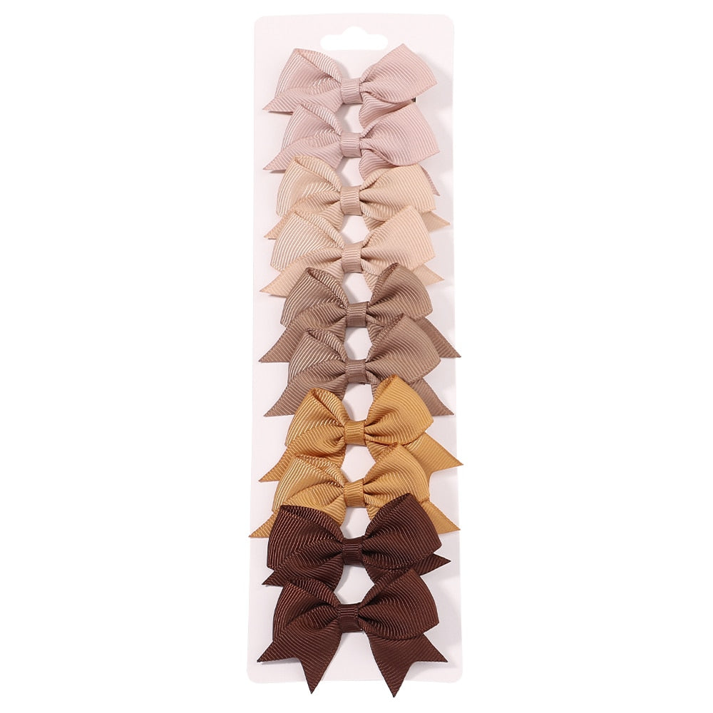 10Pcs/Set New Cute Solid Hair Clips