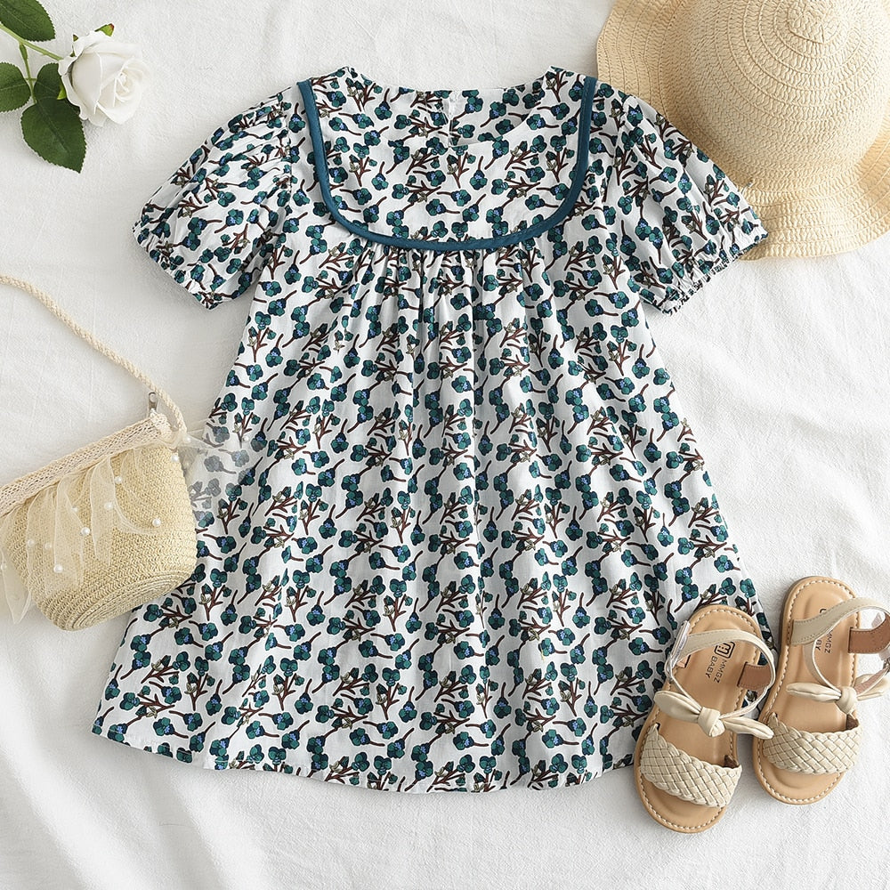 Girls Bubble Sleeve Princess Dress