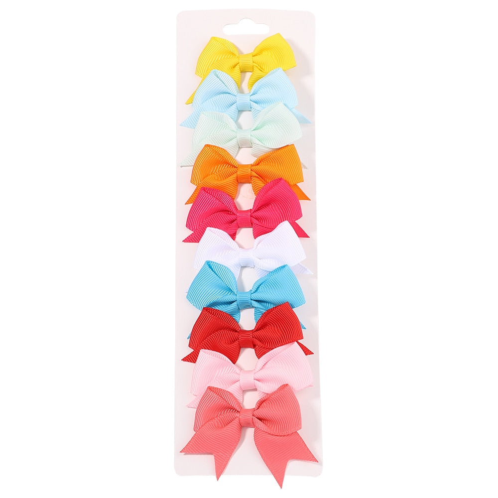 10Pcs/Set New Cute Solid Hair Clips
