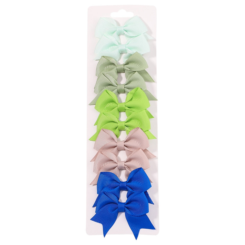 10Pcs/Set New Cute Solid Hair Clips