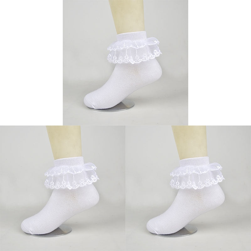 3 Pairs Cotton  Breathable Socks Children