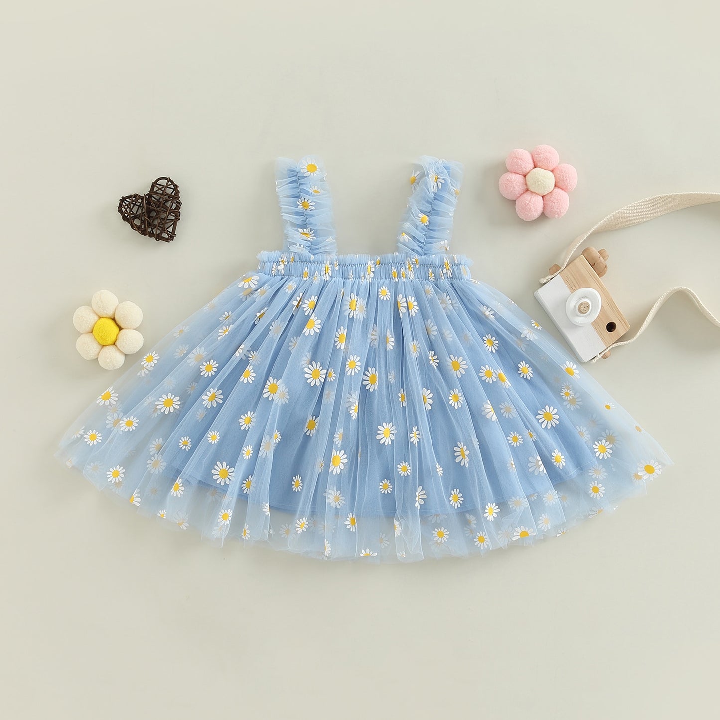 Summer Toddler Kid Baby Girls Dress Daisy