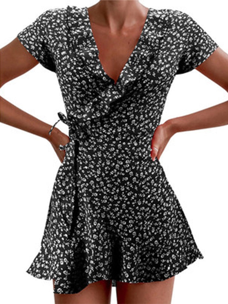 Summer Women’s Floal A-Line Dress Sweet Elegant