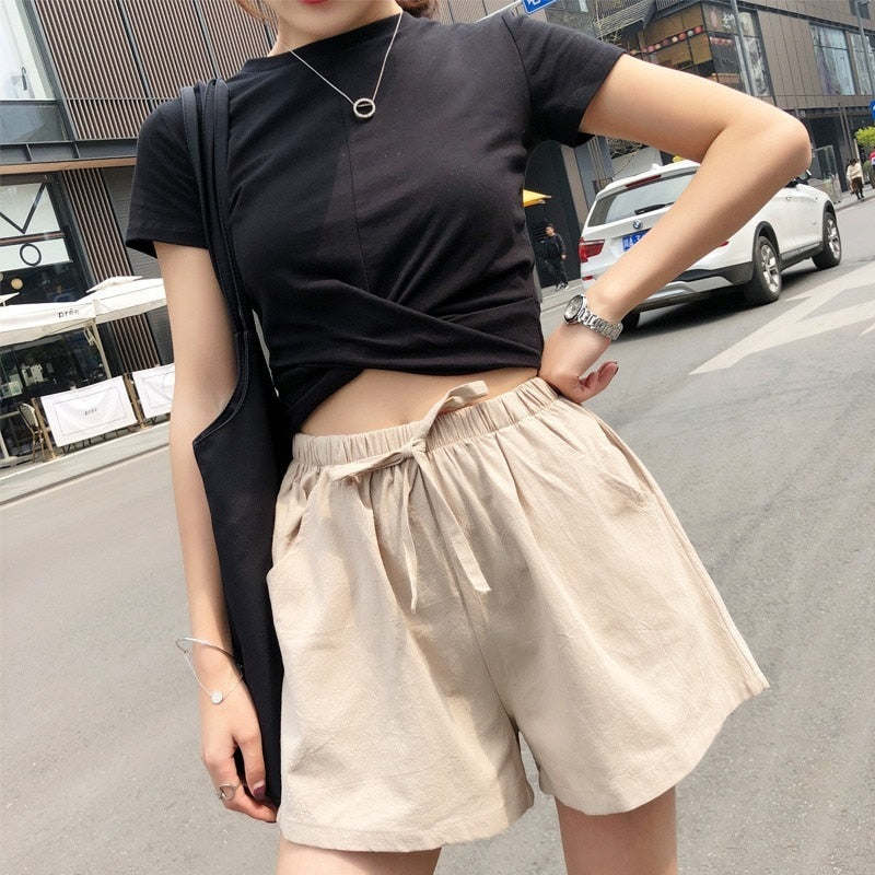 Cotton Shorts Women's Sports