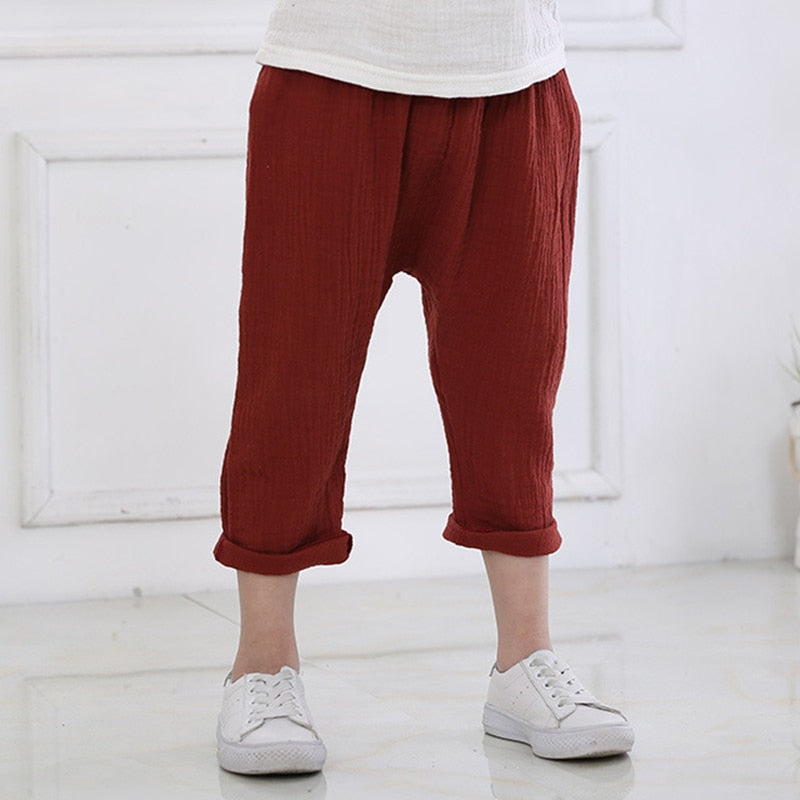 Kids Pants Boy Girl Summer