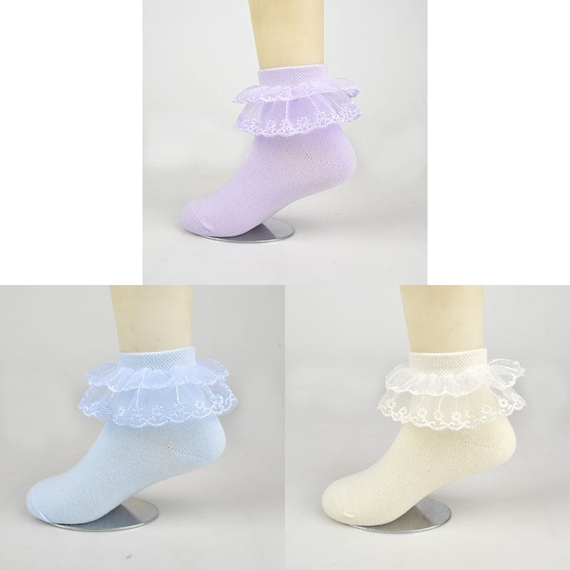 3 Pairs Cotton  Breathable Socks Children