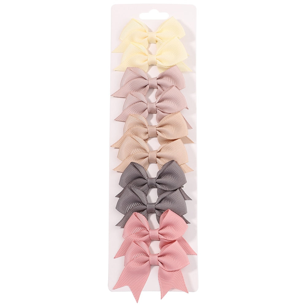 10Pcs/Set New Cute Solid Hair Clips