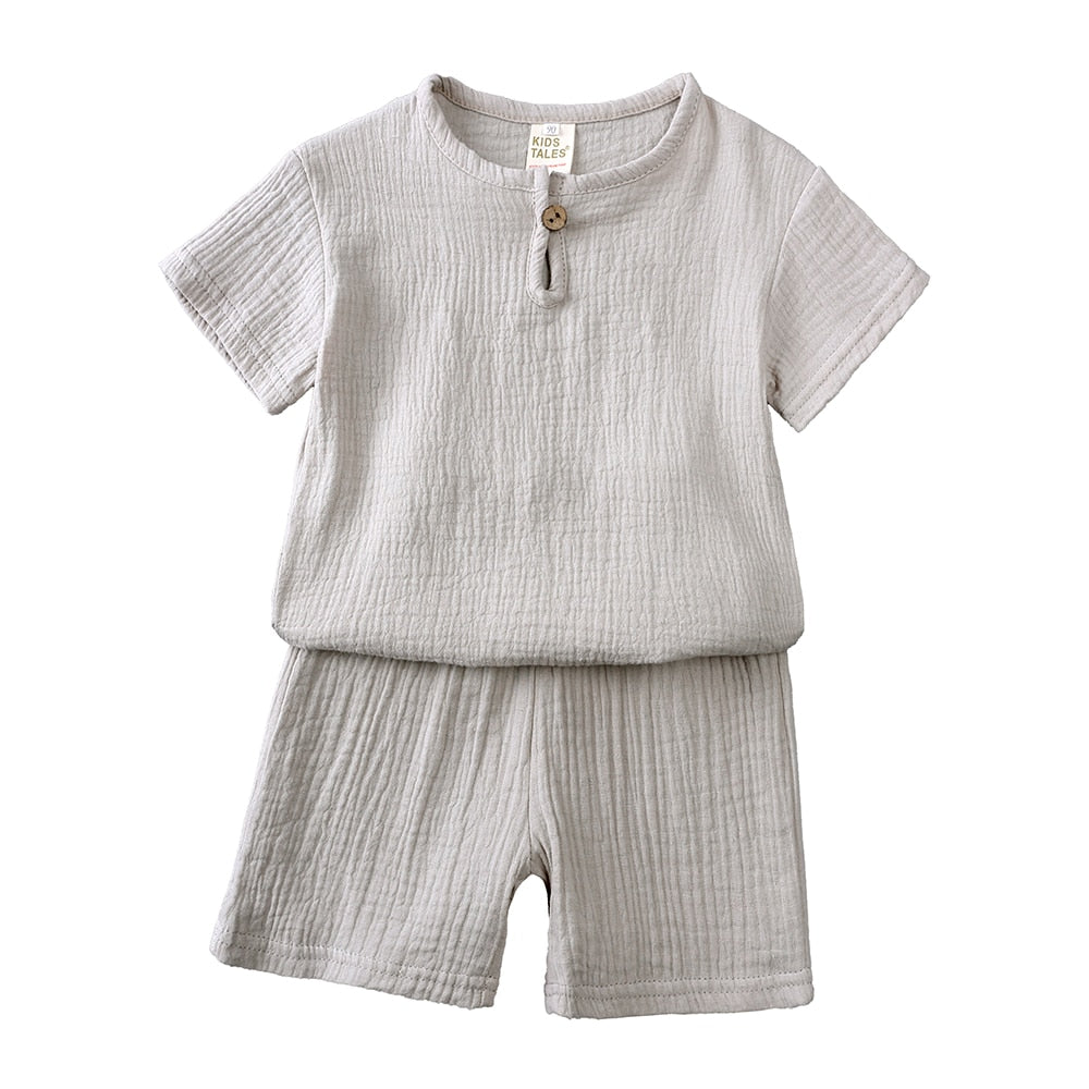 Toddler Summer Boy Girl Outfits Cotton