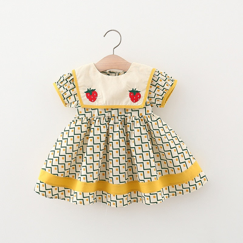 Summer Children's Clothes Simple Dresses To 3 Years Old