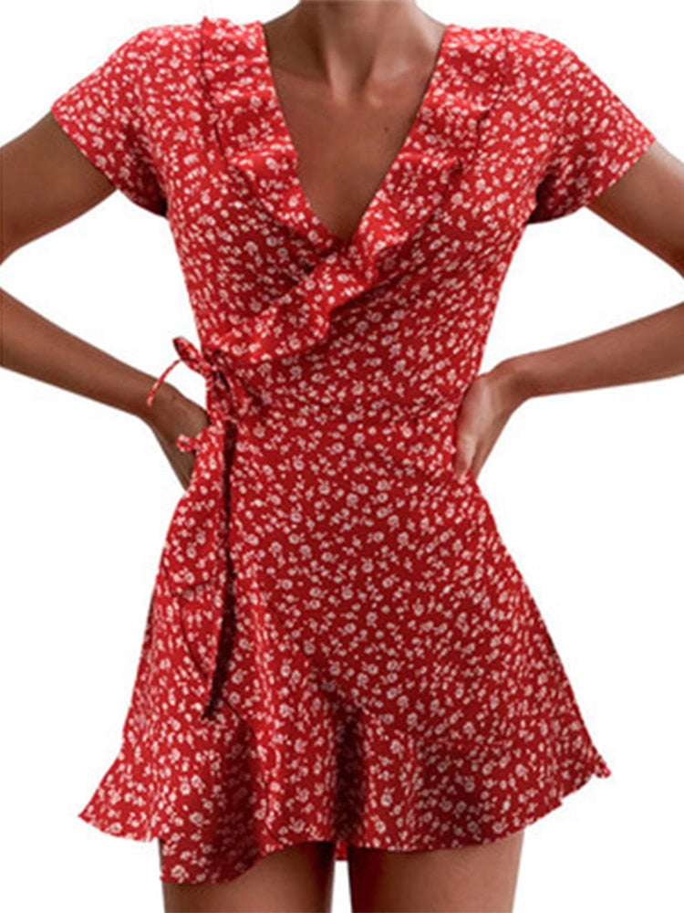 Summer Women’s Floal A-Line Dress Sweet Elegant