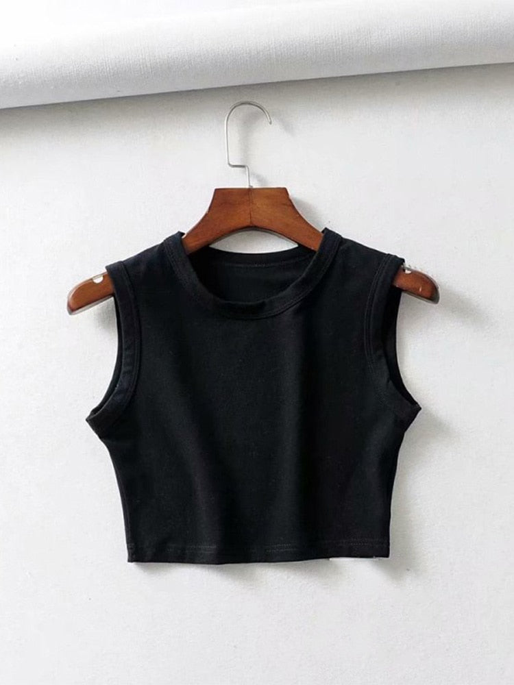 Summer vintage white crop tops