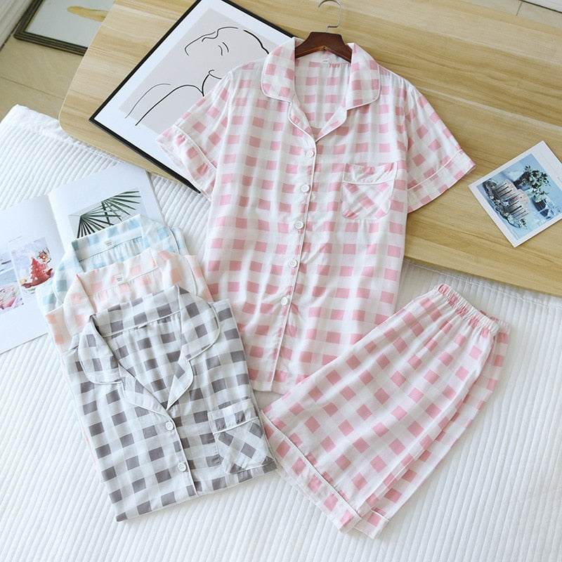 New women's pajamas floral print