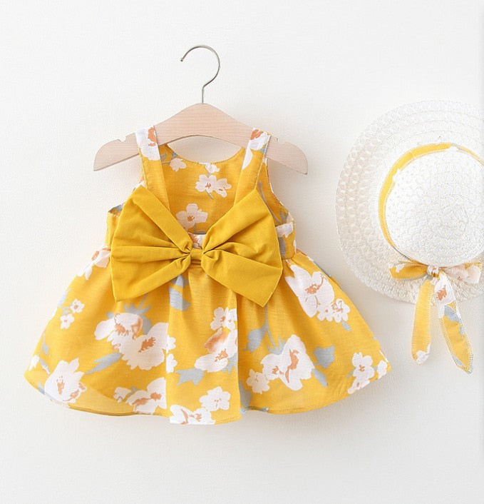2pcs Summer Baby Girls Beach Princess Dress