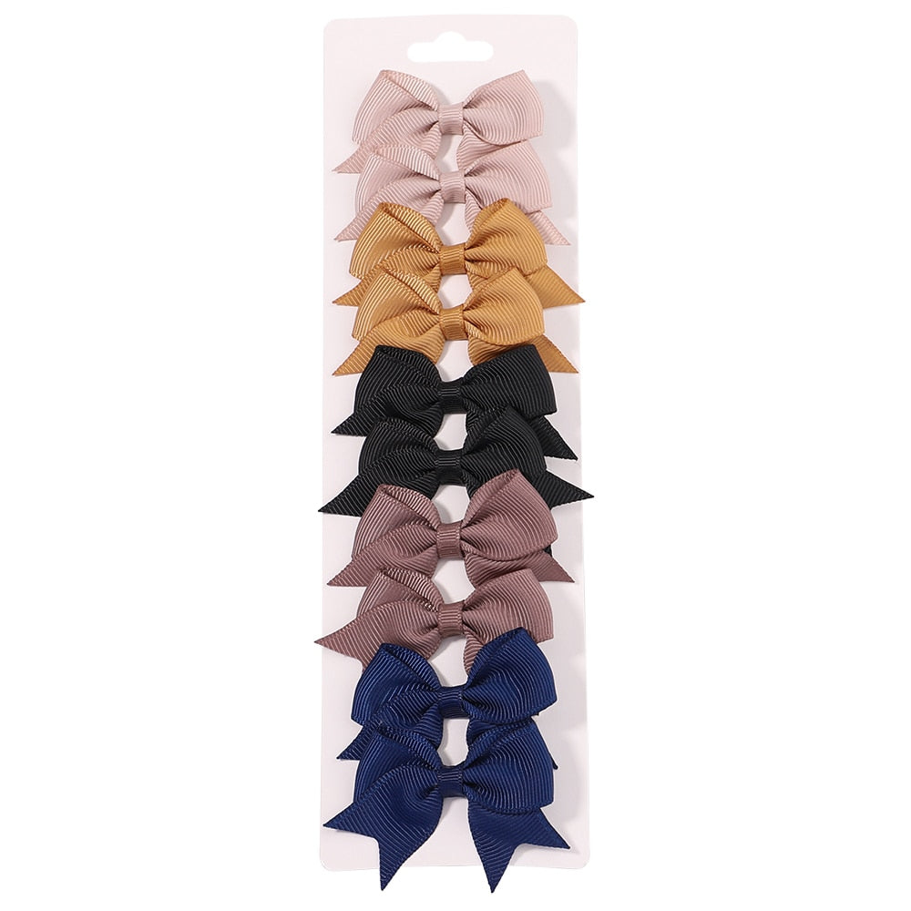 10Pcs/Set New Cute Solid Hair Clips