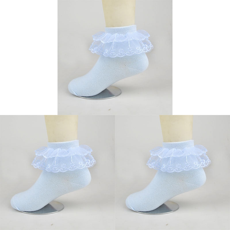 3 Pairs Cotton  Breathable Socks Children