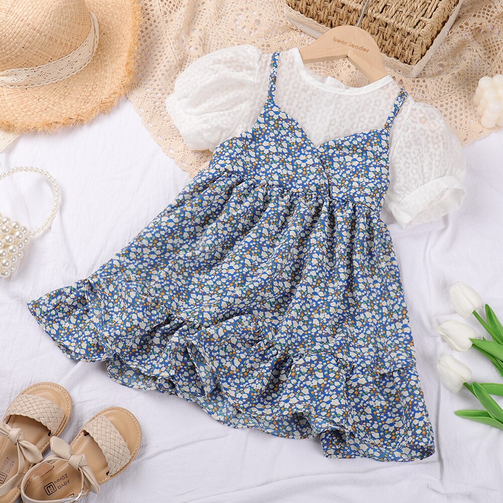 Floral Dress Fashion Dress Birthday Party Princess Dress