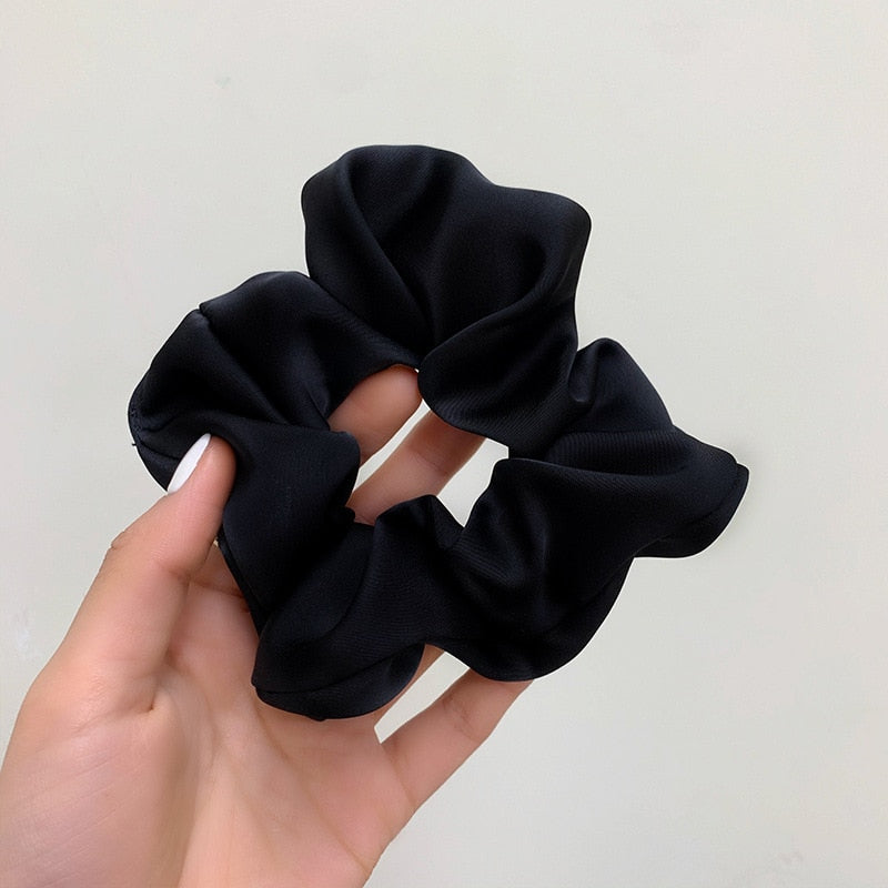 Newest Korean Woman Silk Elastics Hair Band