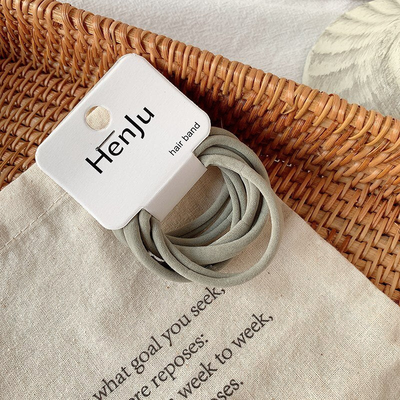 5Pcs Korean Strong Women Hair Scrunchies