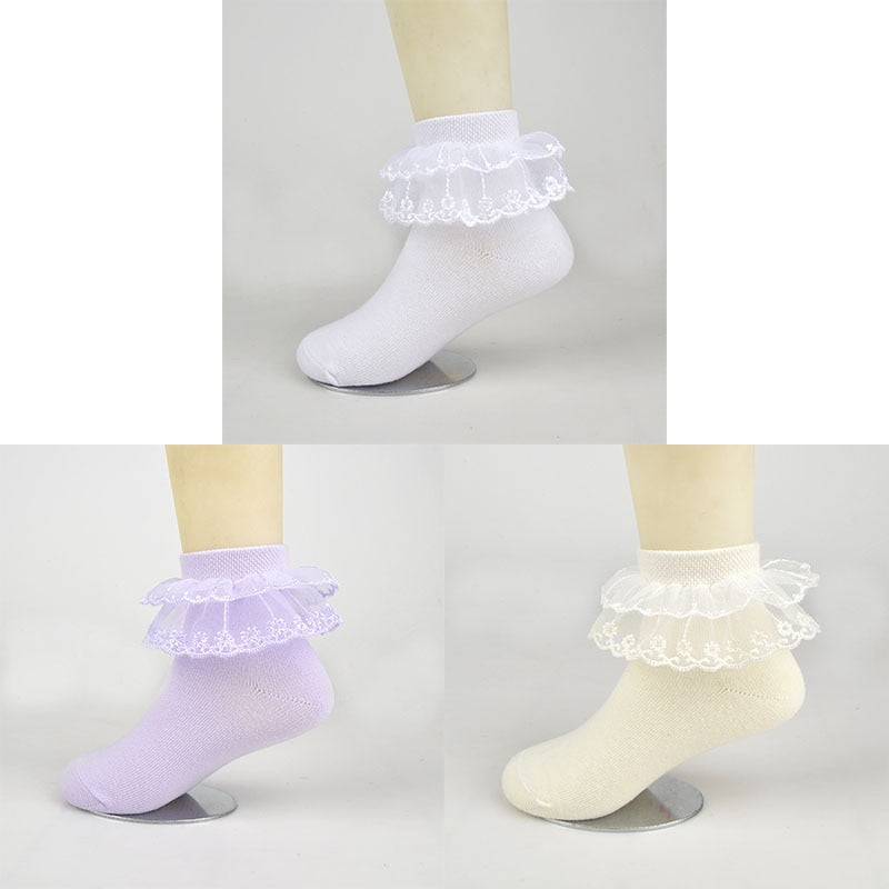 3 Pairs Cotton  Breathable Socks Children