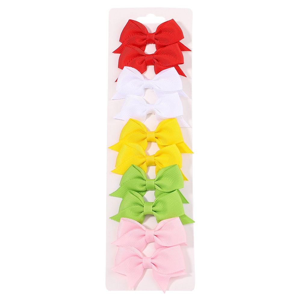 10Pcs/Set New Cute Solid Hair Clips