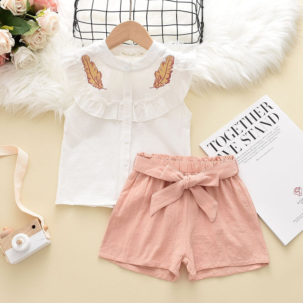 Girls Summer Suit Children