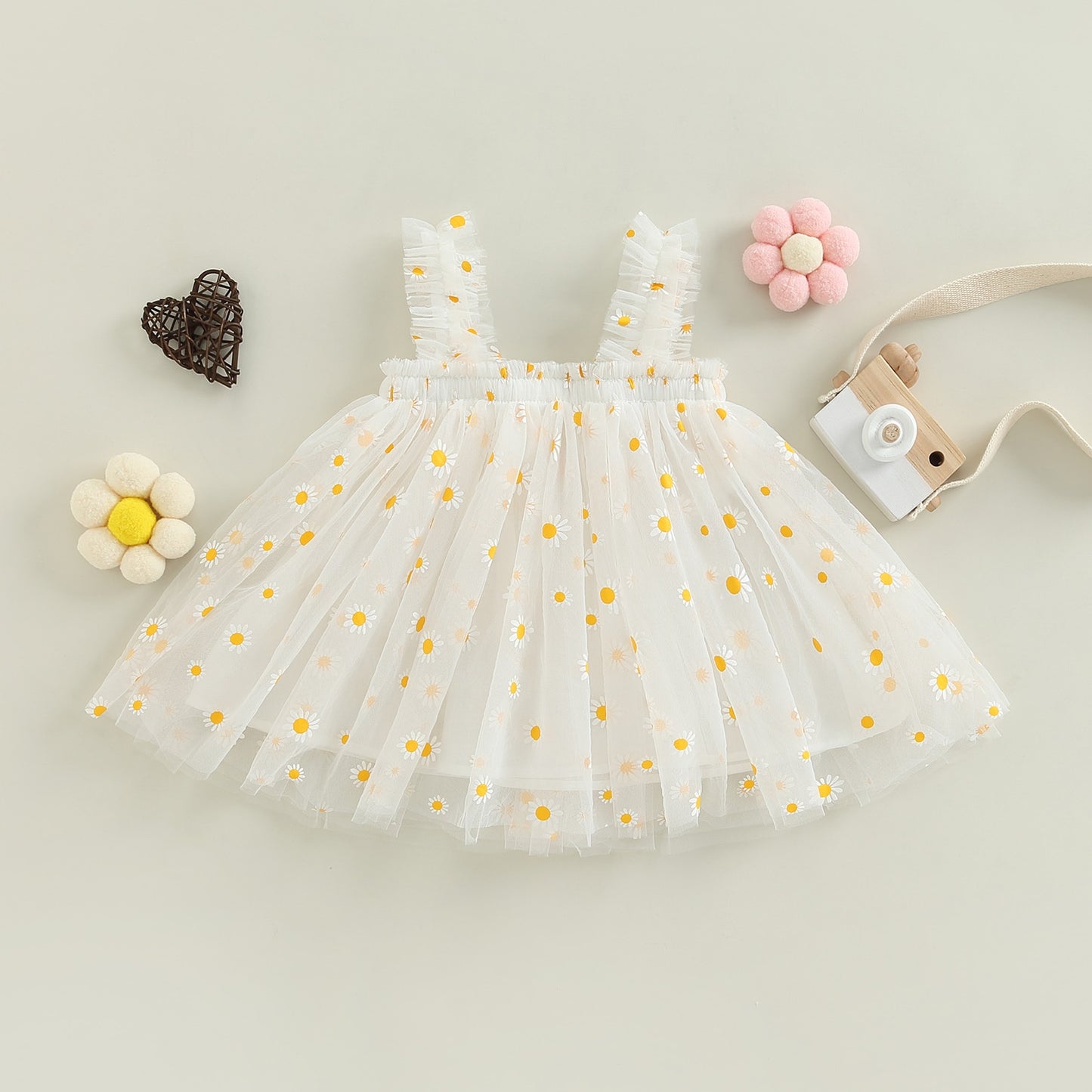Summer Toddler Kid Baby Girls Dress Daisy