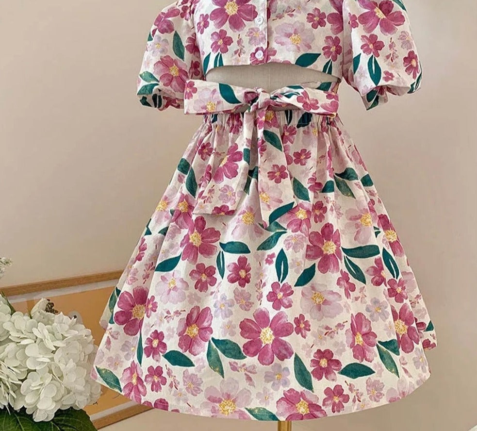 Floral Dress Fashion Dress Birthday Party Princess Dress